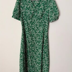 Green Floral Women's Dress